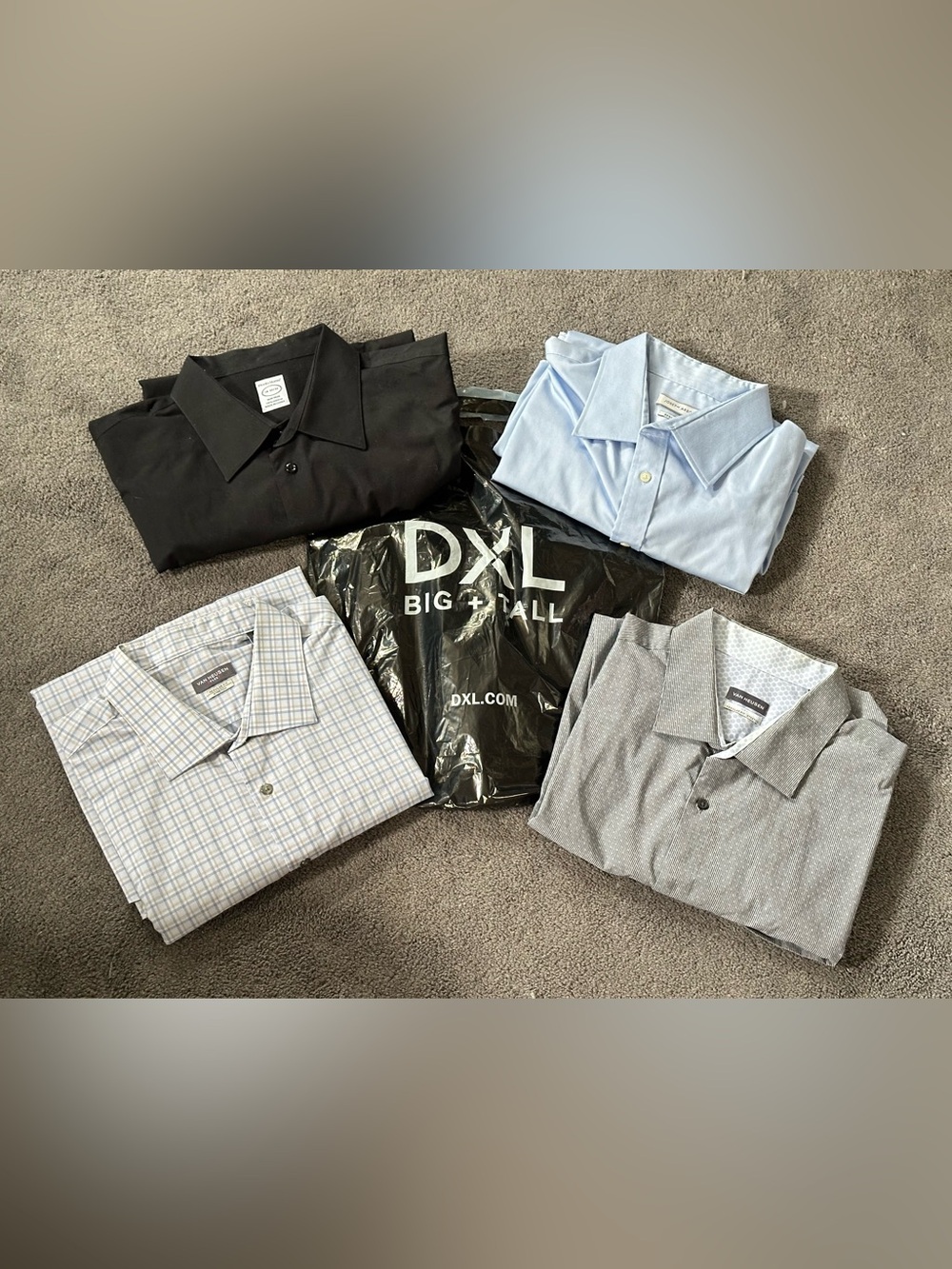 Size 18-18 1/2 2XL DXL Van Heusen JOSEPH ABBOUD Men's Dress Shirt Bundle